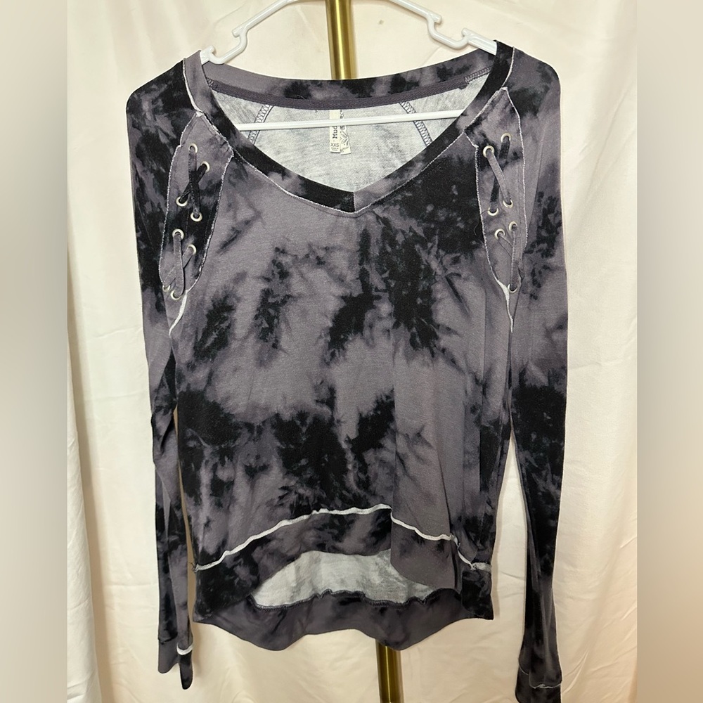 Mudd Tie Dye Long Sleeve Blouse Size XXS